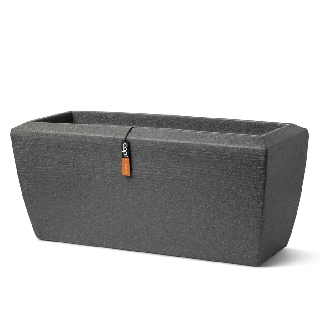 Capi Capi Planter Arc Granite Rectangular 60x35x40 cm Antracite -colored