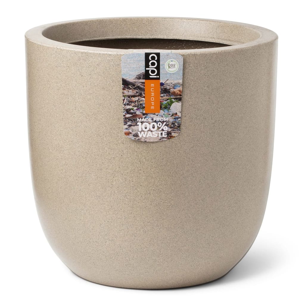 Capi Capi Planter Wash Smooth 35x34 cm Terrazzo Beige