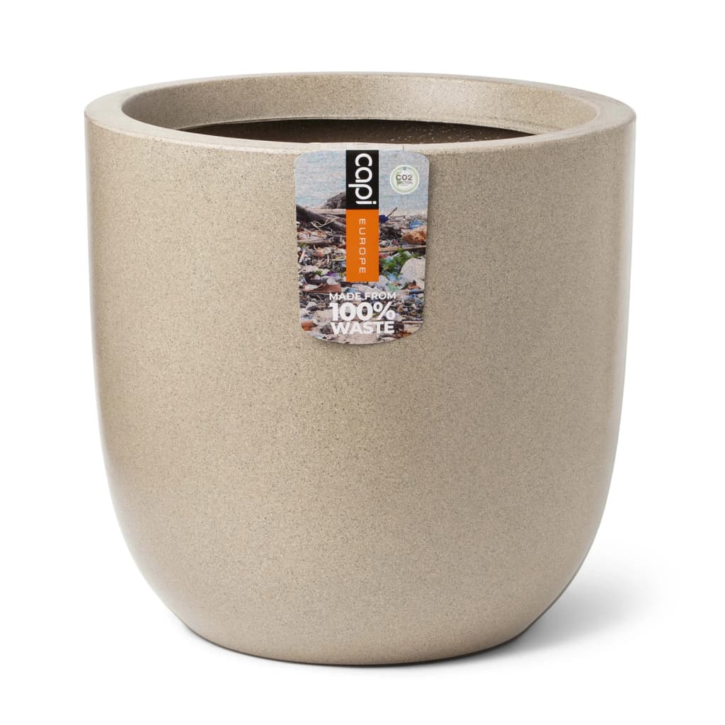 Capi Planter Wash Smooth 43x41 cm Terrazzo Beige