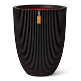 Capi Capi Flowerpot Groove Elegant 46x58 cm černá
