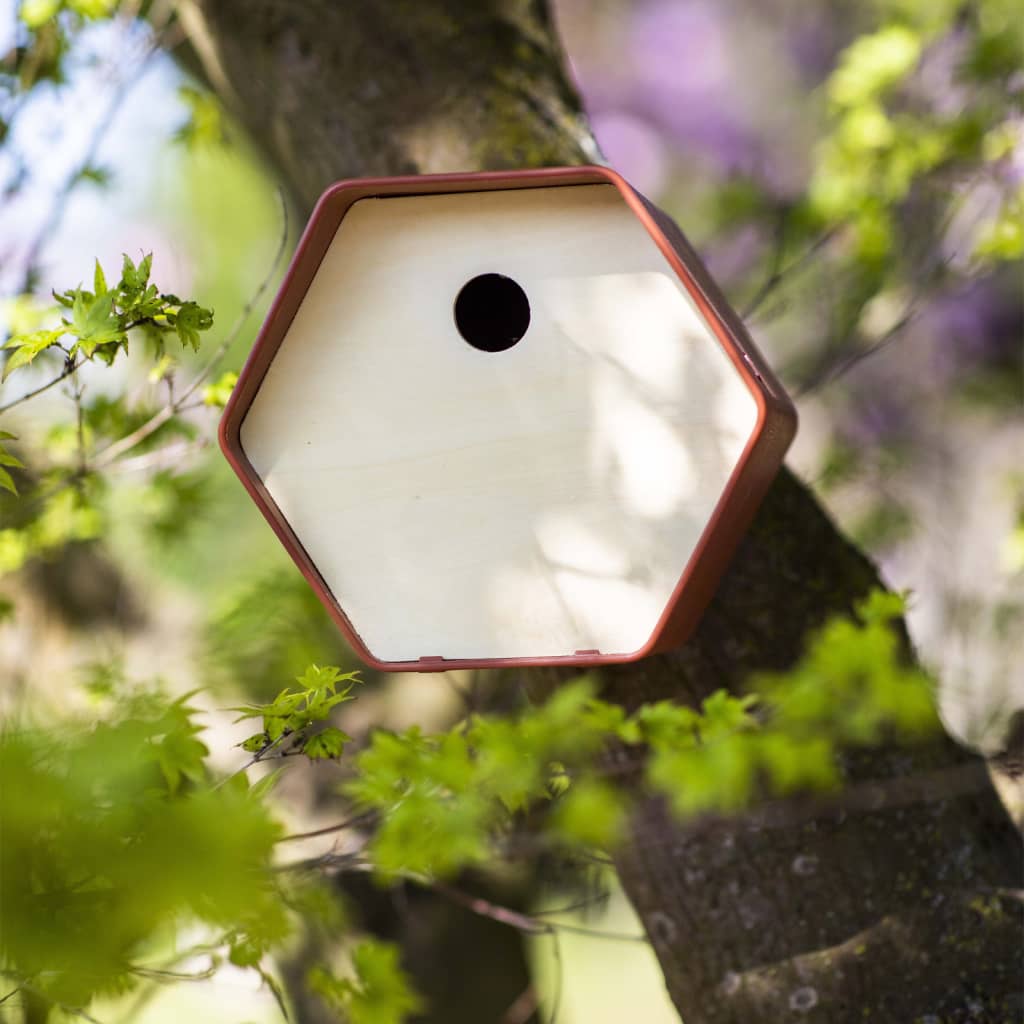 Capi Birdhouse Hive 1 kulatá díra 19x23x20 cm hnědá