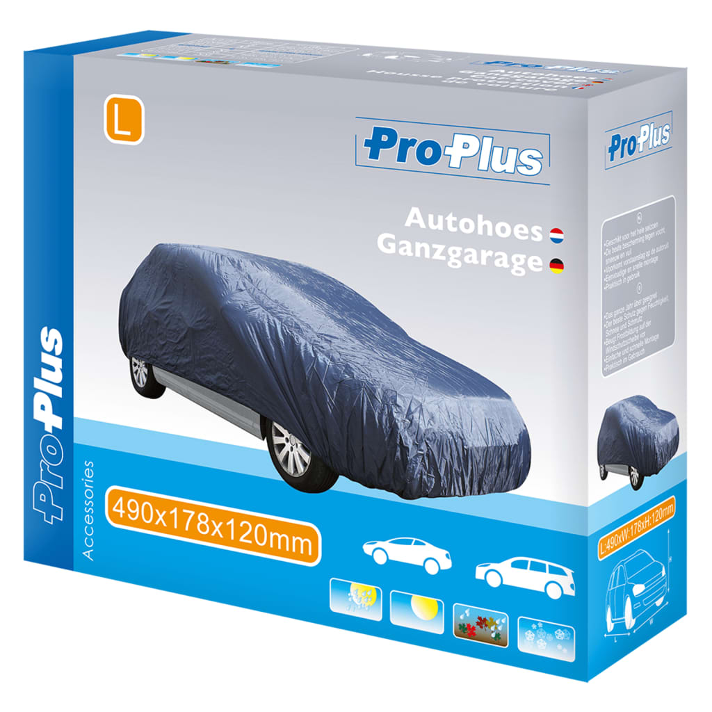 Proplus Autohoes L 490x178x120 cm mørkeblå
