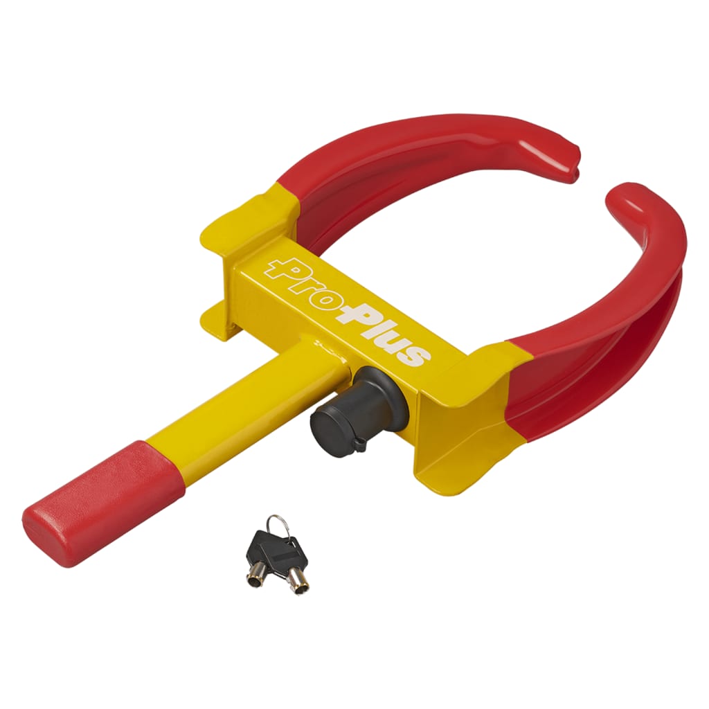ProPlus Wheel clamp Universal Max. Bandwidth 26.5 cm Yellow Red