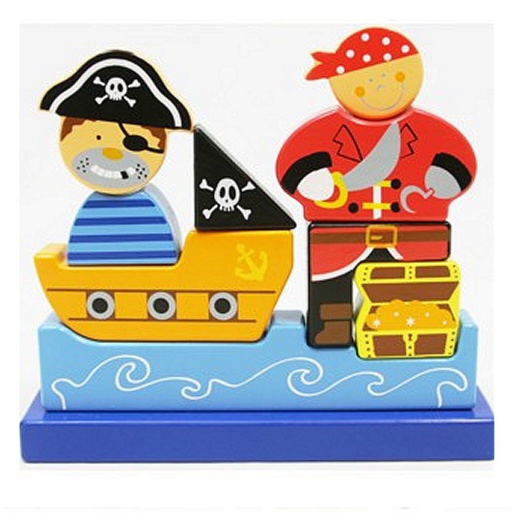 Semplicemente per bambini puzzle pirata magnetico