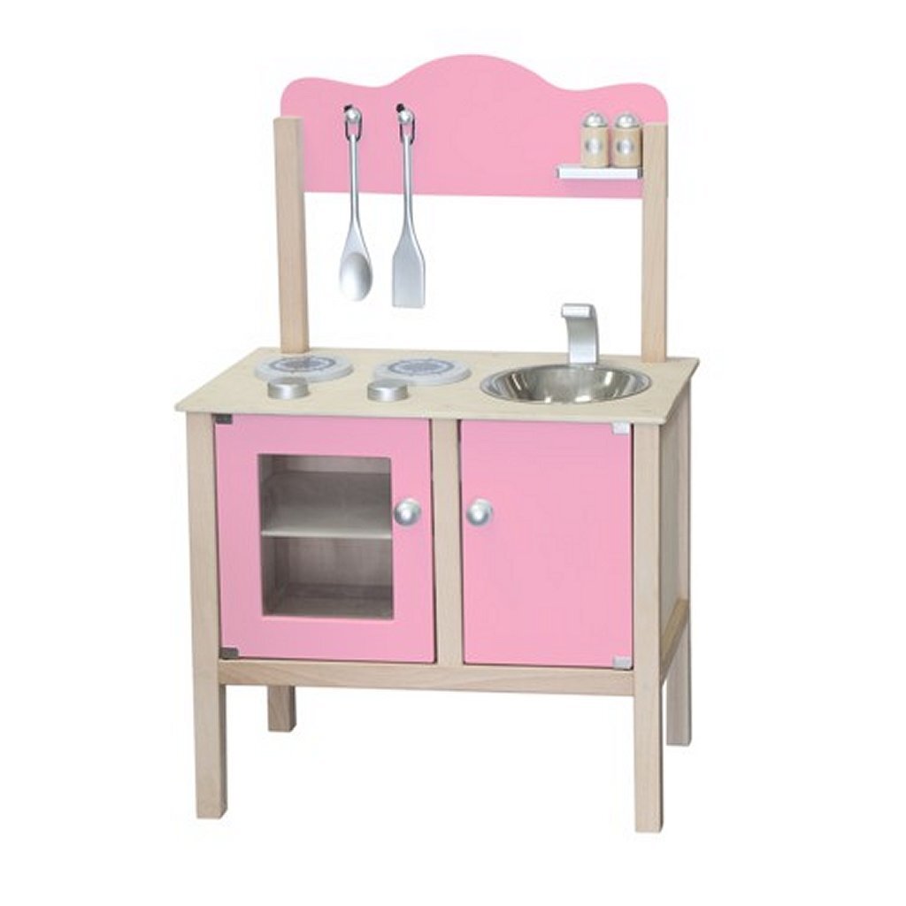 Semplicemente per bambini rosa cucina per bambini in legno