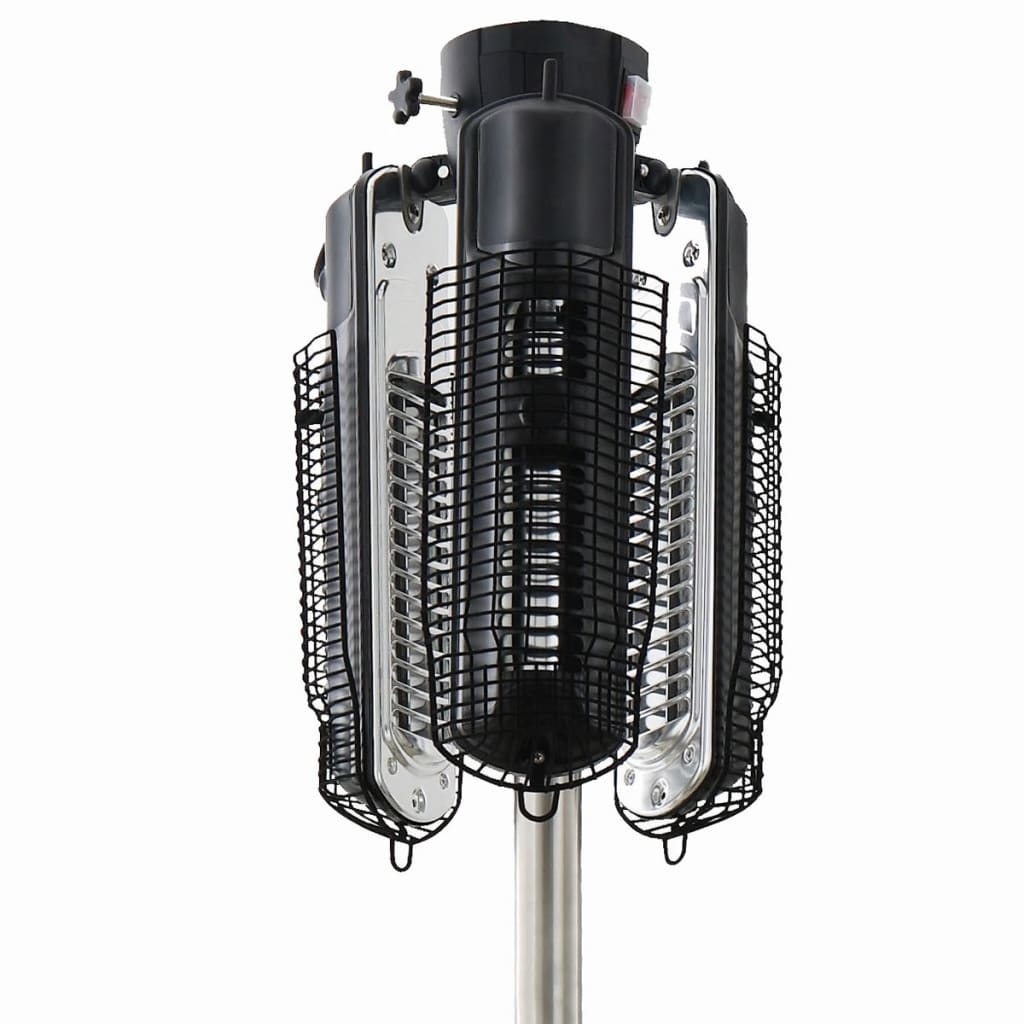 Gespenrte Parasolheizung 2000 W Halogenschwarz und Silber PH10
