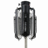 Gespenrte Parasolheizung 2000 W Halogenschwarz und Silber PH10