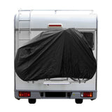 ProPlus Bicycle Cover - Beskyttelsesdækning til 2 cykler, sort, vand -repellent, 150x74x122 cm