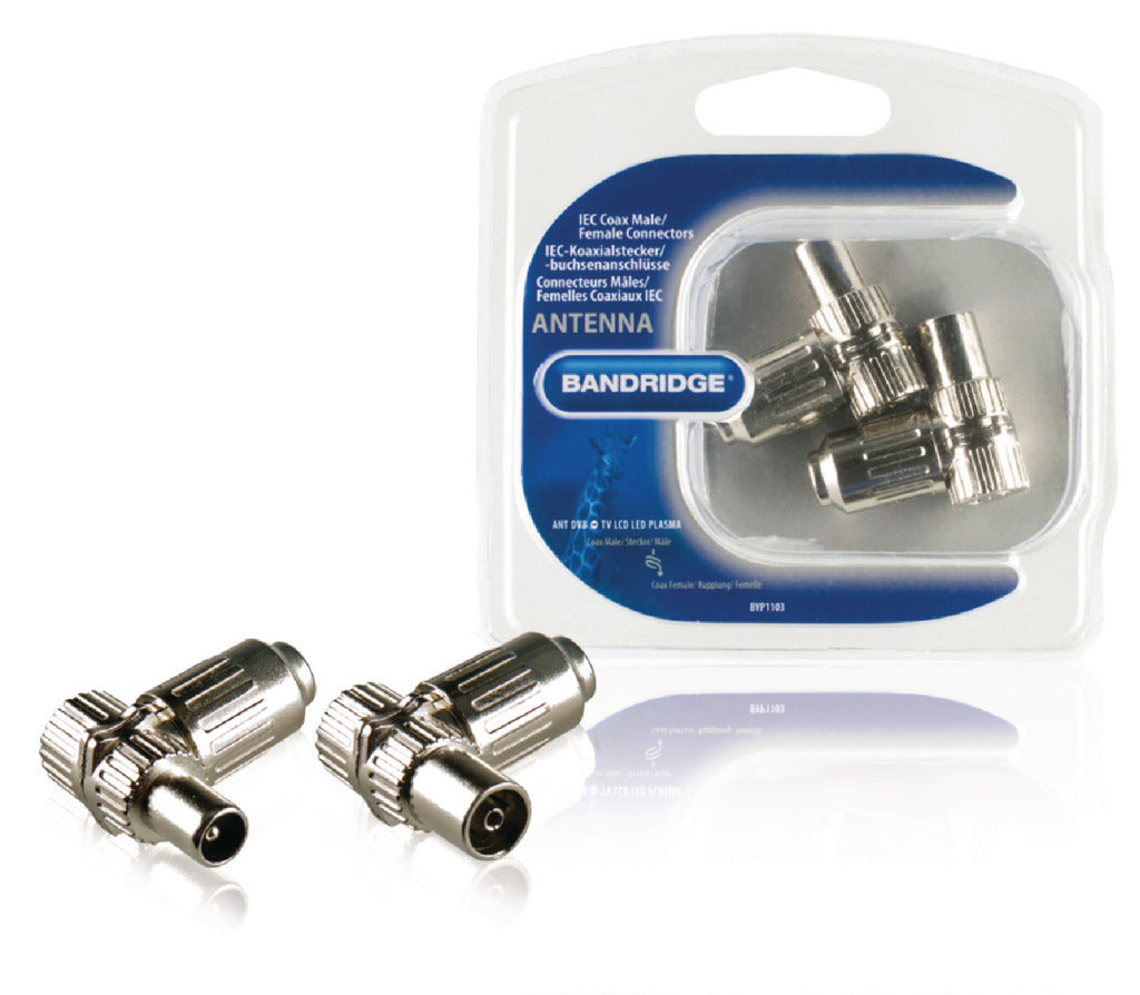 Bandridge BYP1103 Conectores coaxantes IEC Hembra masculina