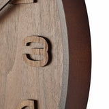 Nextime NE-3096BR Slajd zegar ścienny. 35 cm, drewno, brązowe, „drewniane medium”