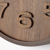 Nextime NE-3096BR Slajd zegar ścienny. 35 cm, drewno, brązowe, „drewniane medium”