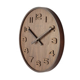 Nextime NE-3096BR Slajd zegar ścienny. 35 cm, drewno, brązowe, „drewniane medium”