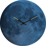 NEXTIME NE-3164 Wall clock slide. 35 cm, ball of glass, 'blue moon dome'