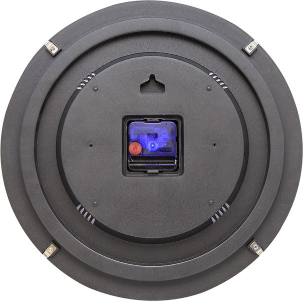 NEXTIME NE-3164 Wall clock slide. 35 cm, ball of glass, 'blue moon dome'