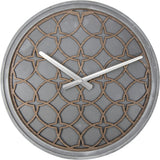 Nextime NE-3212BR Zegar ścienny. 39,5 cm, drewno polrynowe, szary