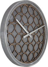 Nextime NE-3212BR Zegar ścienny. 39,5 cm, drewno polrynowe, szary