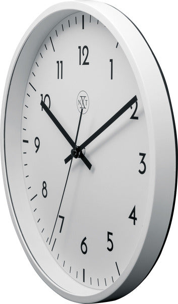 Nextime NX-7320 Zegar ścienny średnica NXT 30 cm z tworzywa sztucznego, biała tarcza
