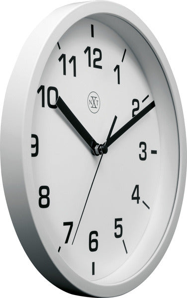 Nextime NX-7321WI Zegar ścienny NXT Średnica 20 cm z tworzywa sztucznego, biała tarcza