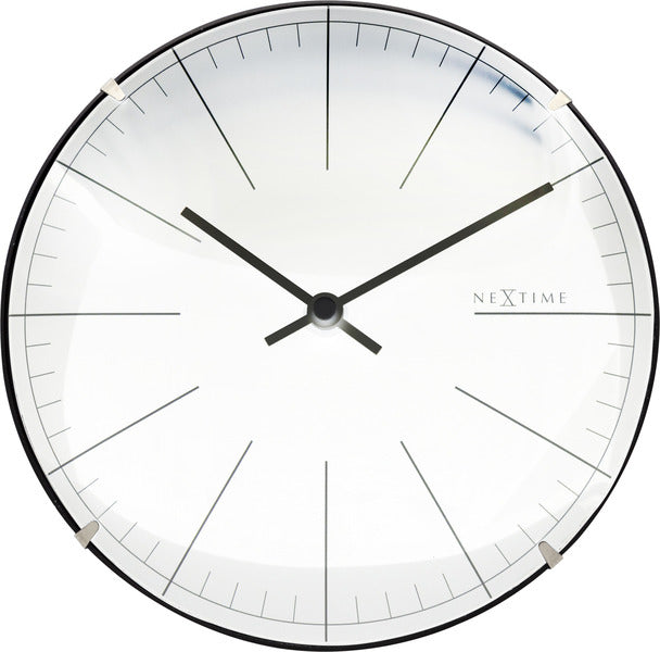 Nextime NE-3506WI Zegar ścienny Big Stripe Ø20 Glass White