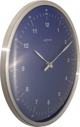 Nextime NE-3243BL Zegar ściany 60 minut Ø33 Metal Blue