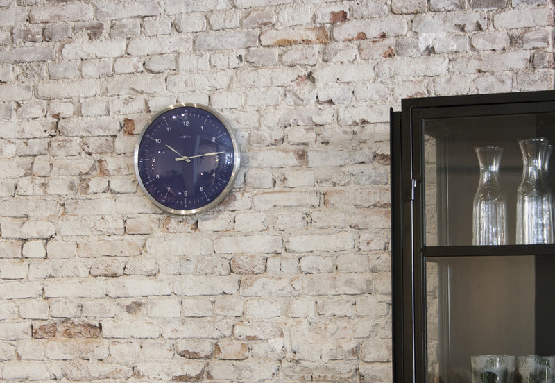 Nextime NE-3243BL Zegar ściany 60 minut Ø33 Metal Blue