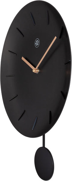 Nextime NX-7339WW Zegar ścienny NXT Bowl Ø 30 cm Czarny