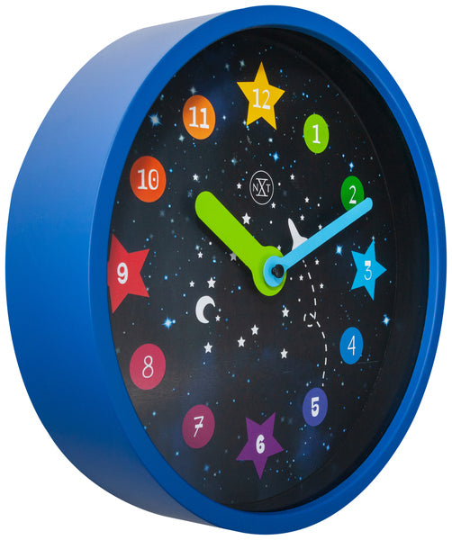 Nextime NX-7356 Zegar ścienny NXT Apollo Dia 30 cm plastikowy niebieski