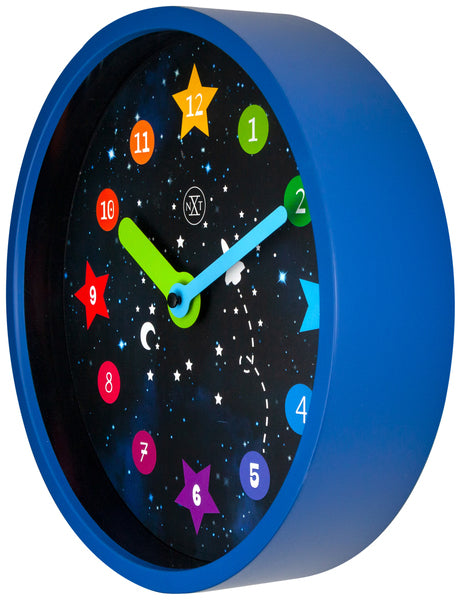 Nextime NX-7356 Zegar ścienny NXT Apollo Dia 30 cm plastikowy niebieski