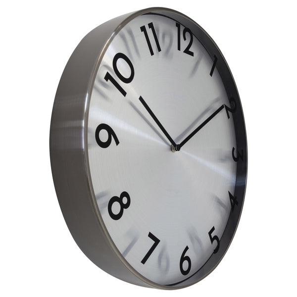 NextIme NE -3289GS kovinska stenska ura - 40 cm -quiet ura - kovina - odboj