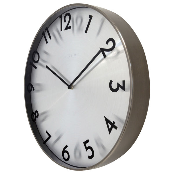 NextIme NE -3289GS kovinska stenska ura - 40 cm -quiet ura - kovina - odboj