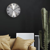 NextIme NE -3289GS kovinska stenska ura - 40 cm -quiet ura - kovina - odboj