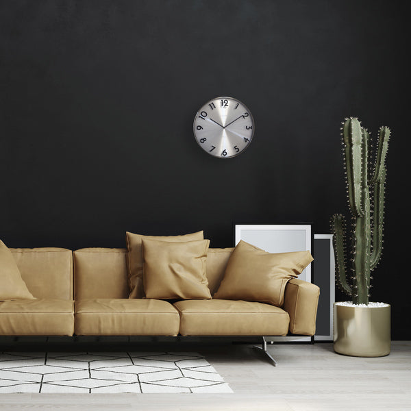 NextIme NE -3289GS kovinska stenska ura - 40 cm -quiet ura - kovina - odboj