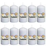 Bolsius Bolsius Stollen candles 10 pcs 120x58 mm white