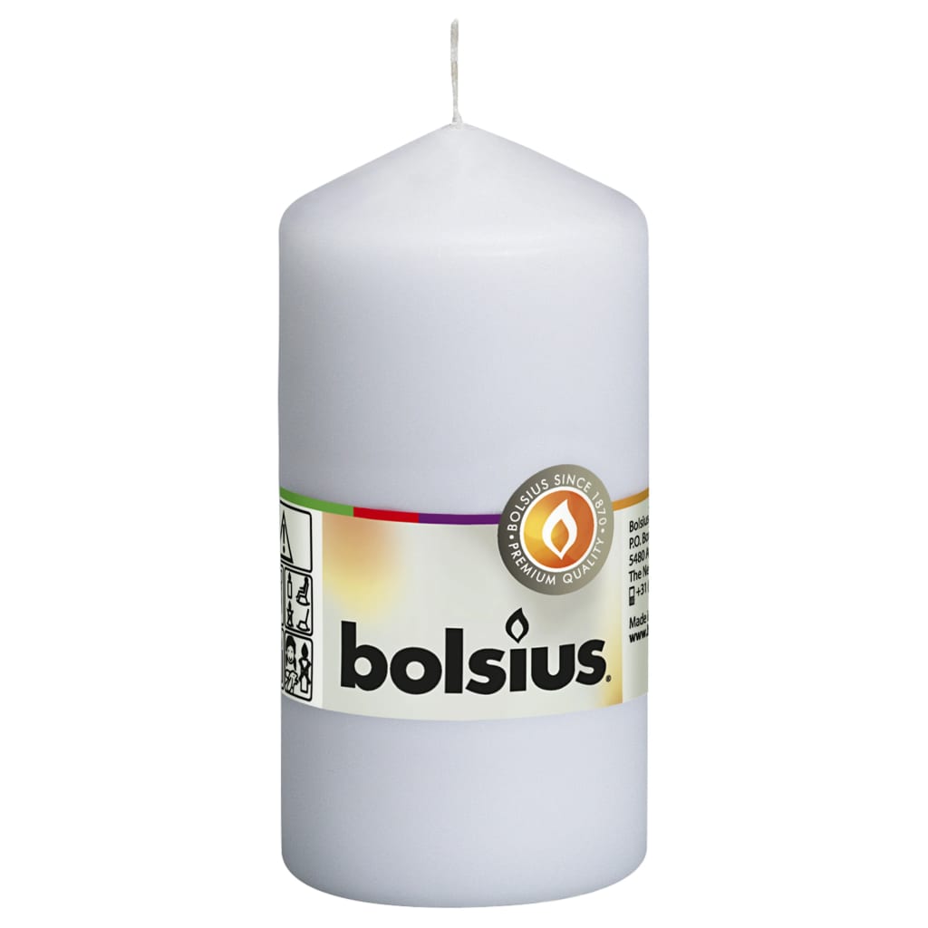 Bolsius Bolsius Stollen candles 10 pcs 120x58 mm white