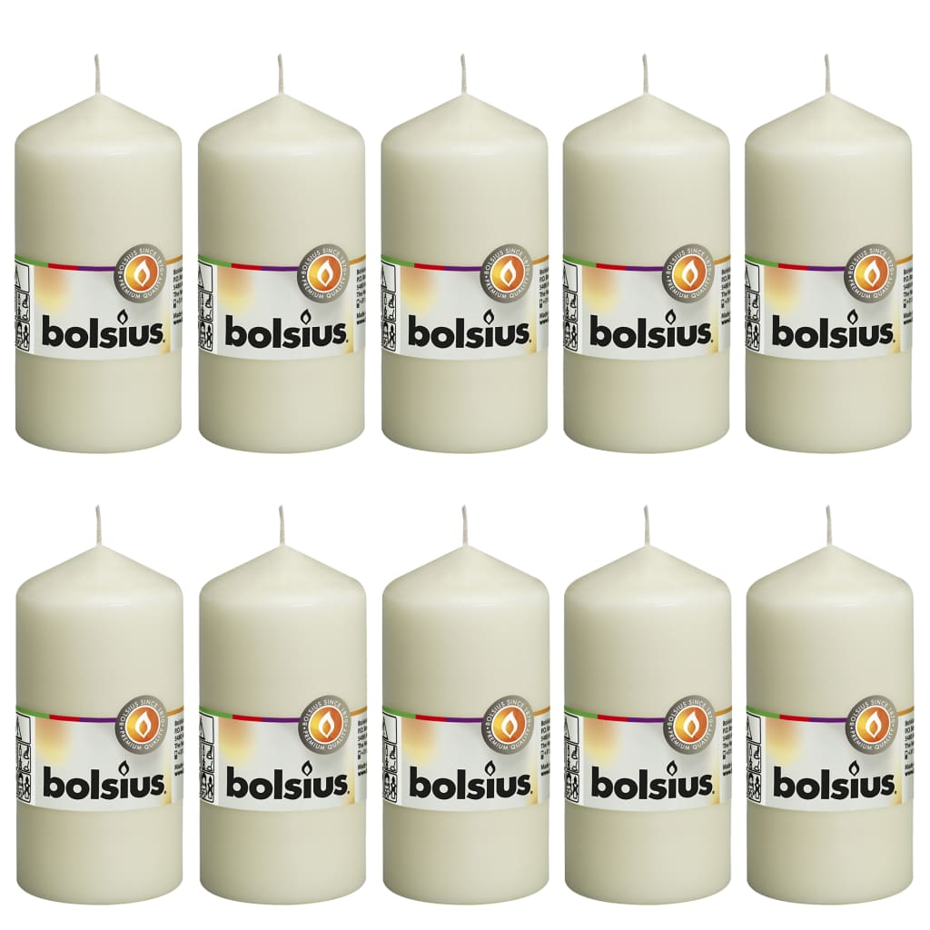 Bolsius Bolschius Stoube Käerzen 10 PCs 120x58 movory