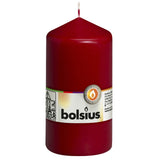 Blosius Bolsius Käerzen 8 PCs 130368 mm Wäin rout