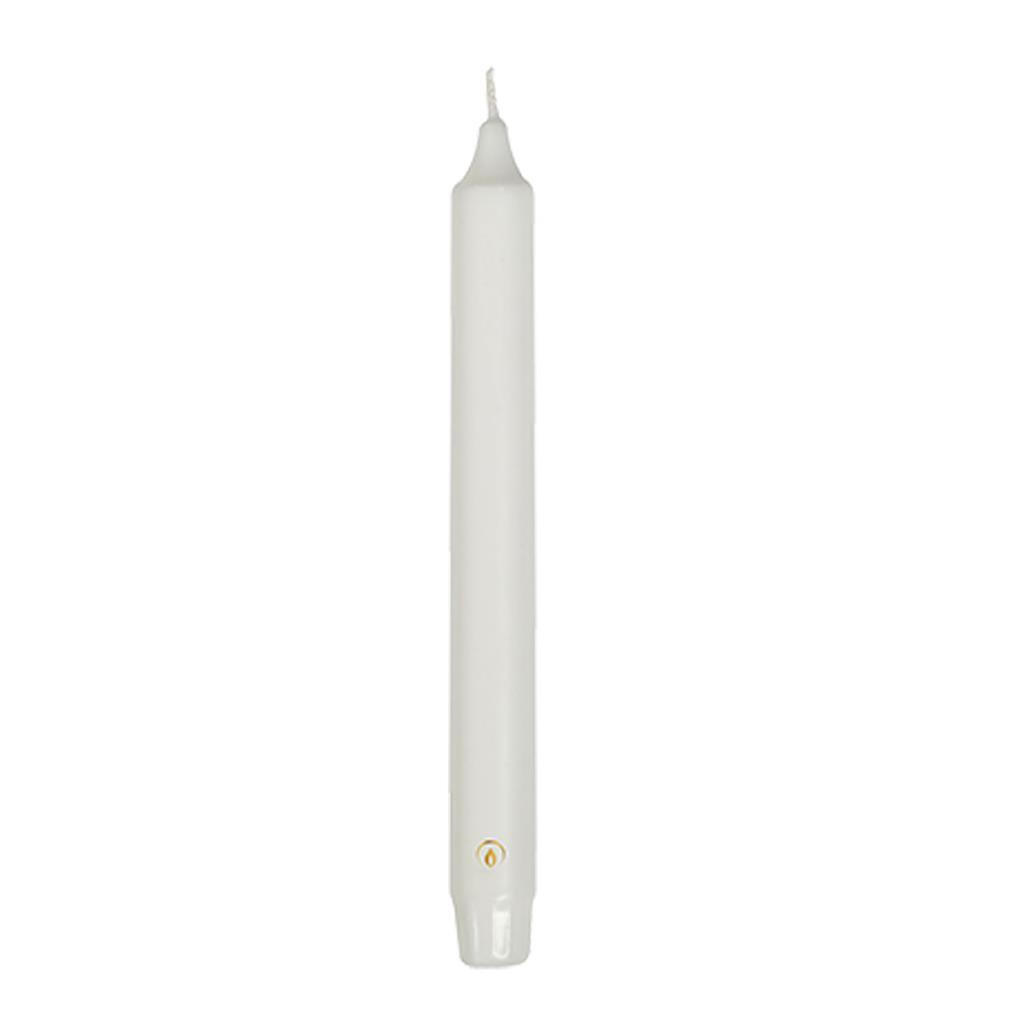 Gouda kroonkaarsen 24x2.4 cm 8 stuks wit