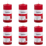 Bolsius Bolsius Duft Kerzen Rippen 6 Stcs 120x58 mm Granatapfel