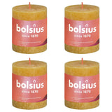 Bolsius Bolsius Stollen Shine 4 St Rustic 80x68 mm Honey Jaune