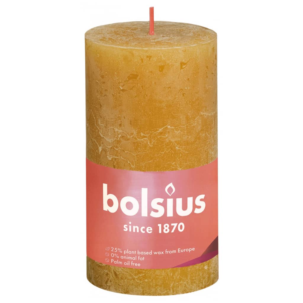 Bolsius Bolsius Stollen Shine 4 St Rustic 130x68 mm miel jaune
