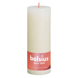 Bolsius Bolsius Stollen SHINE 4 ST Rustic 190x68 mm soft pearl colored