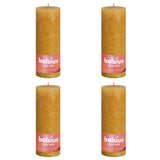 Bolsius Bolsius Stollen Shine 4 St Rustiek 190x68 mm Honiggelb