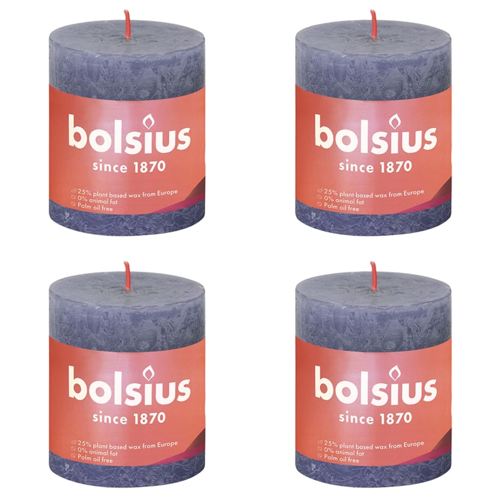 Bolsius Bolschius stelle blénkt 4 st rustiktic 80x68 mm Dämmerung blo