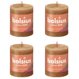 Bolsius Bolsius Stollen Shine 4 St rustikalni 80x68 mm začimba rjava