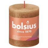 Bolsius Bolsius Stollen Shine 4 St rustikalni 80x68 mm začimba rjava