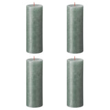 Bolsius Bolsius Stollen Shimmer 4 St. Rustiek 190x68 mm oxid modrá