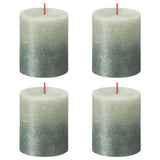 Bolsius Bolsius Stollen Sunset 4 St Rustic 80x68 mm brouillard vert vert