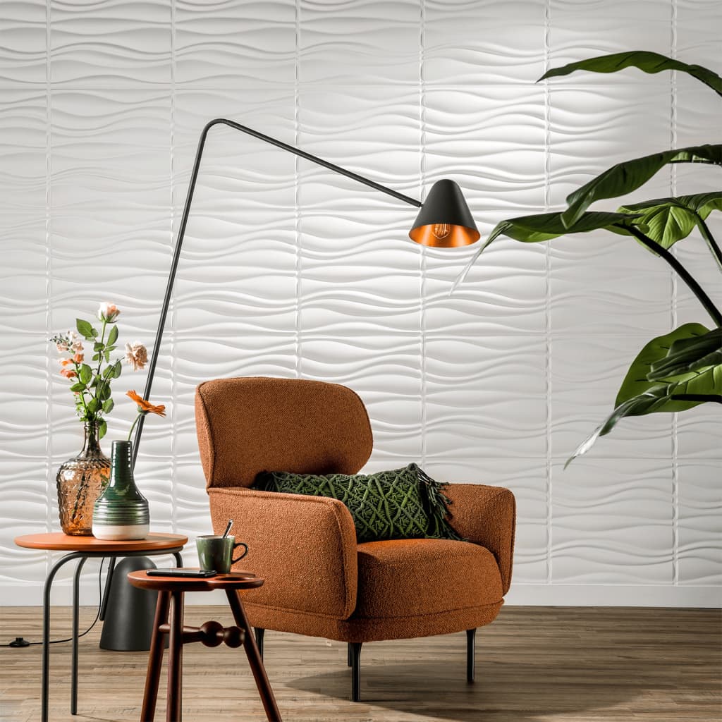 Wallart Wallart 12 St Wall Panels 3D GA-WA04 Bølger