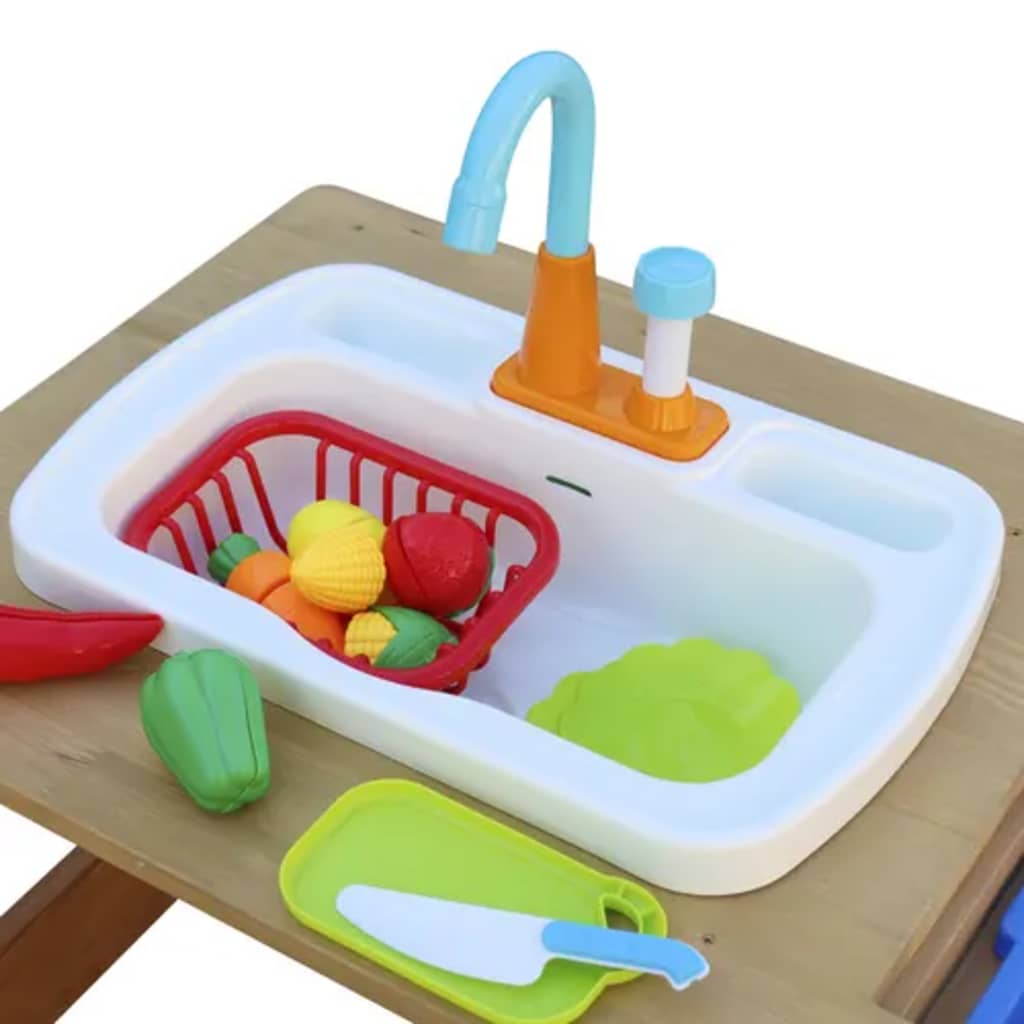 AXI AXI sands Waterpicknickt table Emily with play kitchen brown