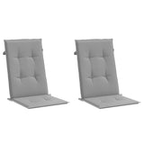 Vidaxl Garden chair cushions backrest 2 pcs 120x50x3 cm fabric gray